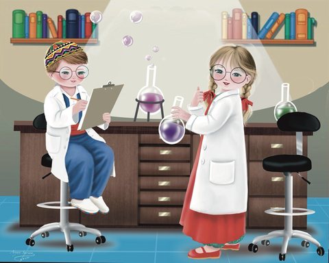 Little Scientists — Curriculum illustration